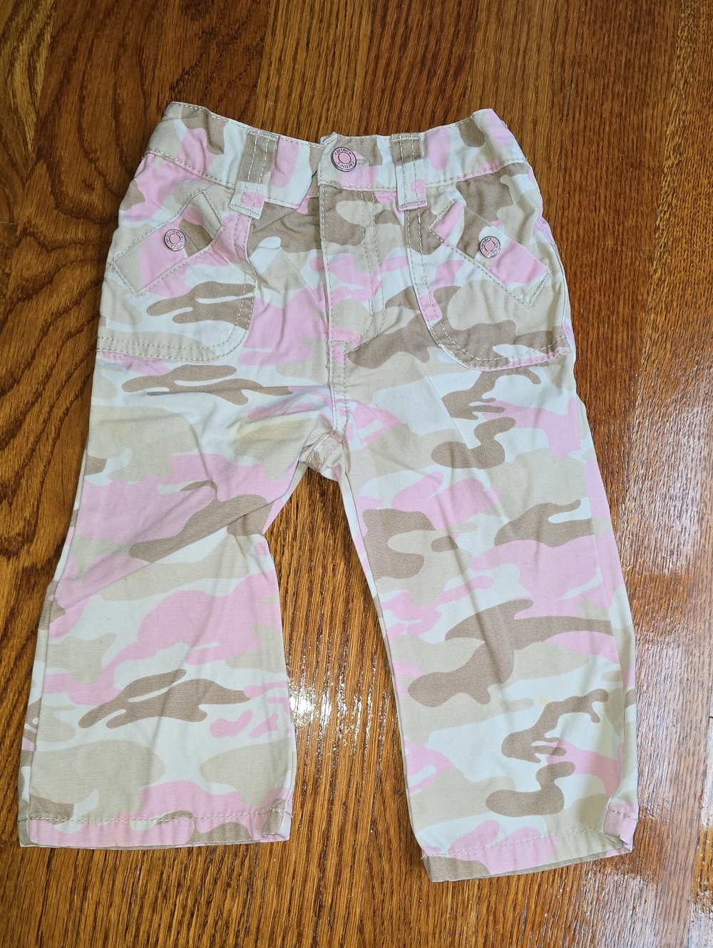 Carter's Pink & Tan Camo Cargo Pants